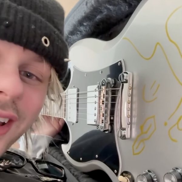 The Gibson guitar Michael Clifford signed on camera